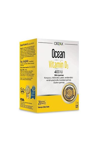 Ocean Vitamin D3 400 Iu - 20 Ml Spray-skt:12/2025