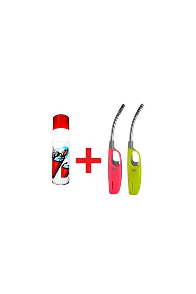 hırdawhat Uzun Mutfak Çakmağı 2 Adet ve Çakmak Gazı 1 Adet