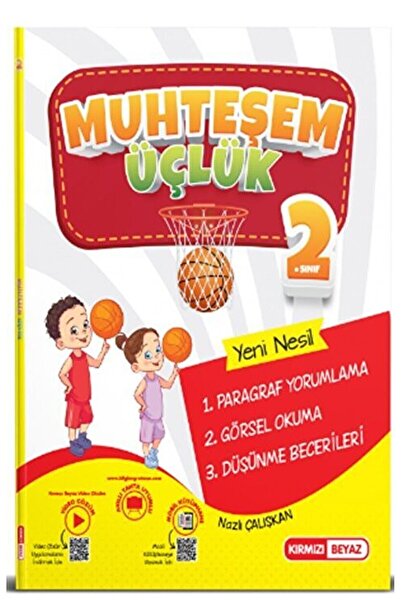 Kırmızı Beyaz Yayınları Kırmızı Beyaz 2. Sınıf Muhteşem Üçlük (Paragraf-Görse...