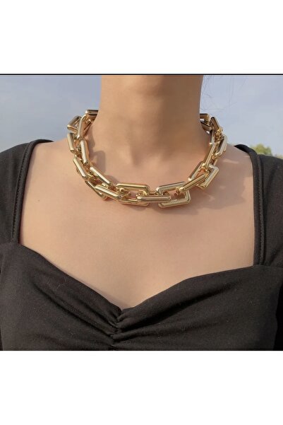 İsmet toka 50 CM Kare Plastikli Metal Klipsli Altın (Kararmaz) -Metal Aksesuar