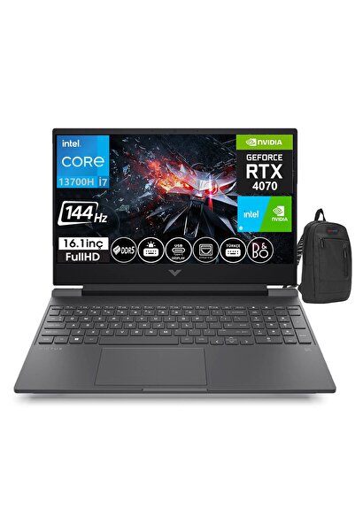 HP Victus 16-R0006NT I7 13700H 16GB 1TBSSD 8GB RTX4070 16.1" 144Hz IPS Fhd W11PRO 7P632EA20+ZETTAÇANTA