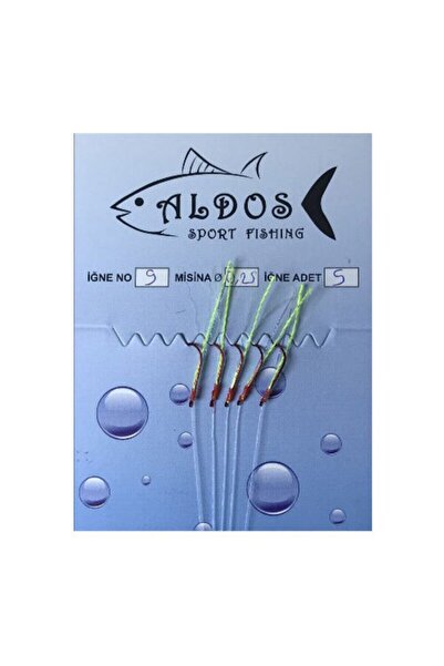 ALDOS Çapari Istavrit Çaparisi 9 No Kırmızı 5 Iğneli