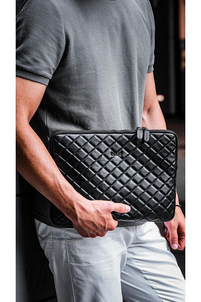 Crew Leather حافظة ماك بوك / جلد طبيعي مطبوع ومبطن - متوافقة مع 13 بوصة و13.3 بوصة