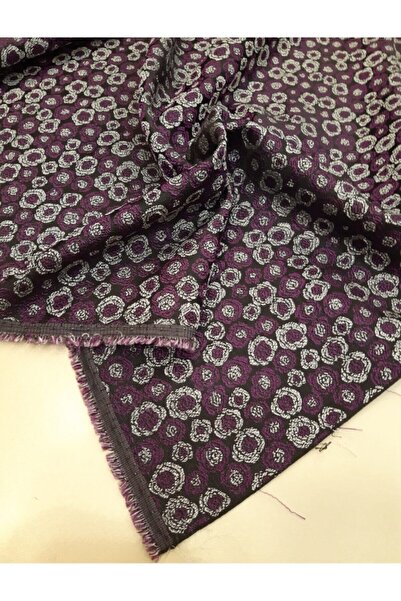 Safir Kumaş Jakarlı Dökümlü Brokar Kumaş