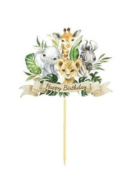 Big Party Baby Animal Speech Bubble Φύλλο Τυπωμένο 5 τεμαχίων