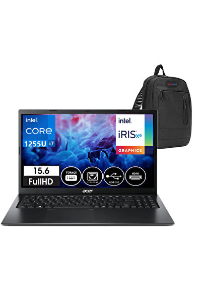 ACER EX215-55 I7 1255U 32GB 1tb SSD Intel® Iris® Xe Graphics 15,6" Fhd FDOS N...