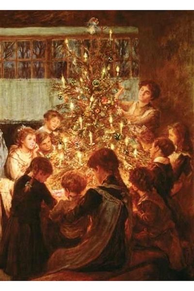 Marcel Kristal Tablo Children Decorating Christmas Tree Diamond Mosaic Painting 56X76 cm