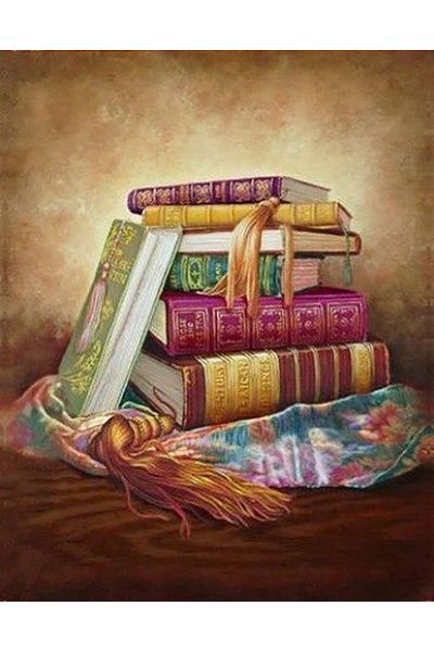 Marcel Kristal Tablo Pixart Art Diamond Mosaic Painting - Colored Books, Diamond Türkiye 55*70