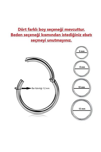Liva Surgical Steel Ring Helix, cartilage,septum Piercing