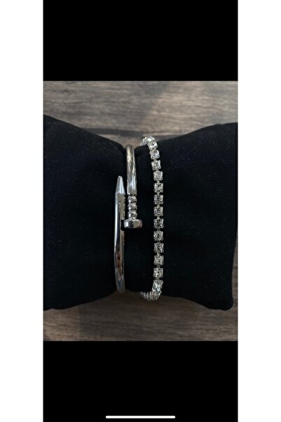 ByDeLi Çelik Çivi&Su Yolu Bileklik Seti