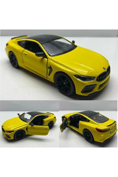 Hepsilazım Diecast,metal Model Oyuncak Araba Bmw M8 Çek Bırak Lisanslı 1:36 Ölçek Araba