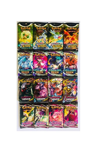 Abetto Market Pokemon Set of 4 16 Packs with 4 Series Special Cards
