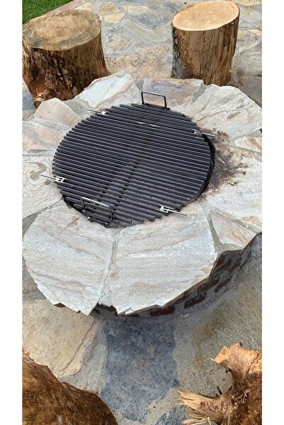 İklim 34,5 Cm Yuvarlak Daire Döküm Küre Mangal Izgarası Blooma,weber,grillstar,robust Mangallarına Uygun