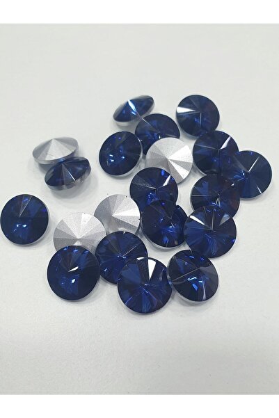 CRYSTALSHOP 12 мм кръгъл коничен камък - полунощно син (50 г. сл. Хр.)