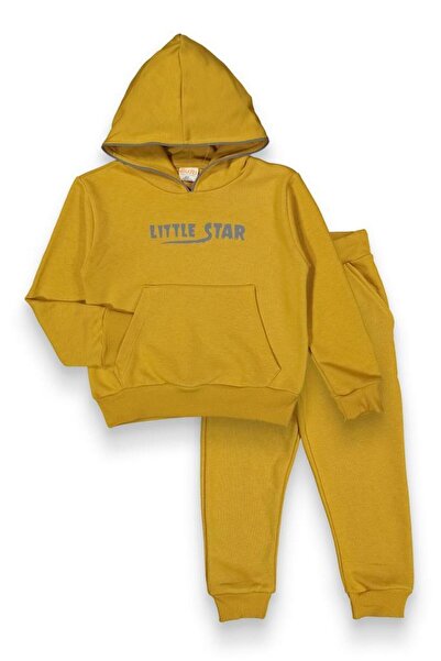 MUTTİ Σετ παιδικής φόρμας με κουκούλα Little Star, ΜΟΥΣΤΑΡΔΑ