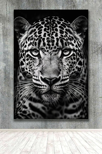 PrintiesPlus Dekoratif Leopar Kanvas Tablo