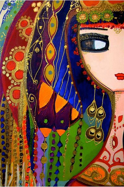 MARCEL SANAT Ethnic Girl Diamond Mosaic Painting 41x61cm