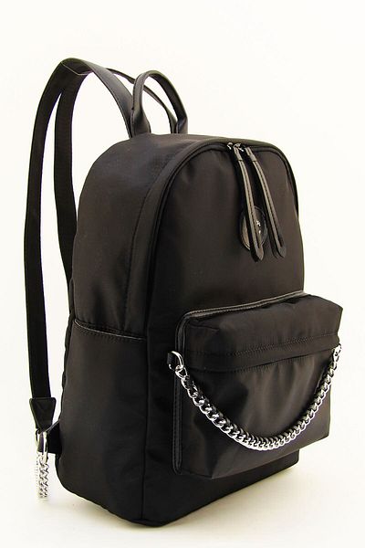 HNB Women's Black Chain Backpack