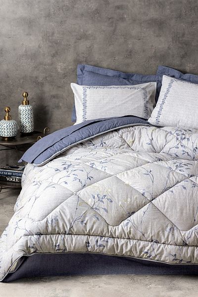 Cotton Box Μονό Σετ ύπνου Nitsa Navy Blue
