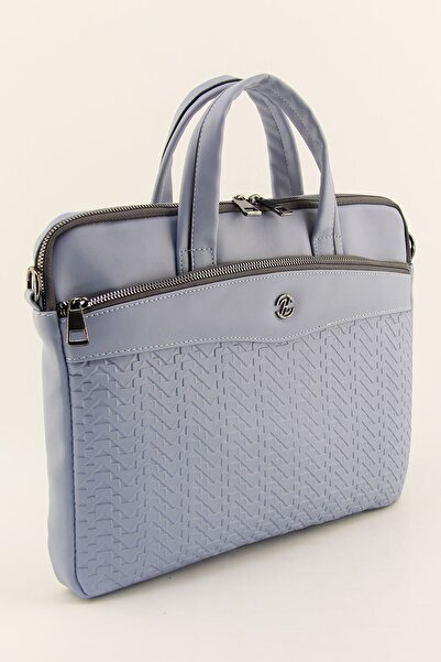 HNB Unisex Mavi Macbook Air Pro Uyumlu 13 & 13.3 Inç Evrak Laptop Çantası