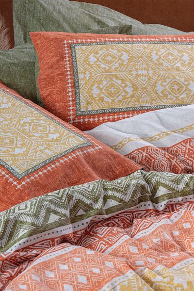 Cotton Box Set cuvertură dublă etnică Tuwa Tile