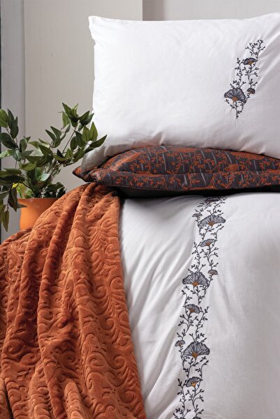 Cotton Box Platinium Çeyiz Seti Delfina Kiremit (11 Parça)