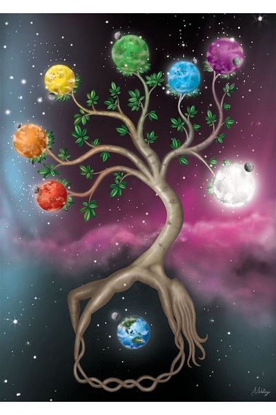 MARCEL SANAT Chakra Tree of Life Diamond Mosaic Painting 45X64