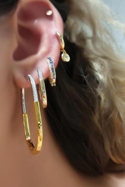 MorMajor Silver TEKLİ İTHAL MİNİ TİFF TAŞLI GÜMÜŞ KÜPE