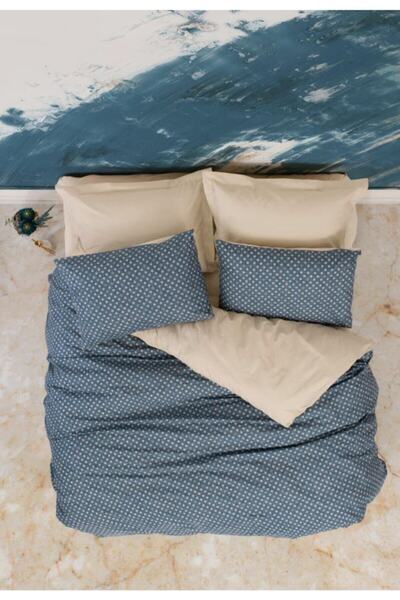 Cotton Box Σετ Βαμβακερό Παπλωματοθήκη Διπλό Μικρό Μέγεθος Just Beige