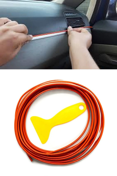 MeyZone Trim Fitilli Yeni Araç Içi Ip Şerit Balık Sırtı Nikelajlı 5 Metre Tur...