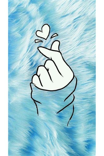 MARCEL SANAT Heart In The Blue Diamond Mosaic Painting 23x41cm