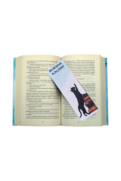 Suencu Cat Themed / Four Way Printed Bookmark Set
