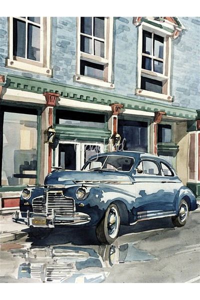 MARCEL SANAT Blue Hudson Diamond Mosaic Painting 38X51 cm