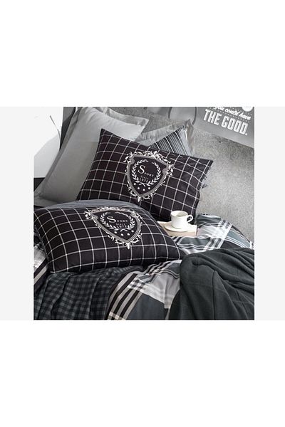 Cotton Box Set cuvertură de pilota dublă Masculine Ramos Antracit