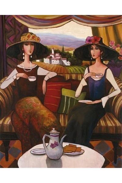 MARCEL SANAT Five Teas of the Nobles Diamond Mosaic Painting 43X56 cm