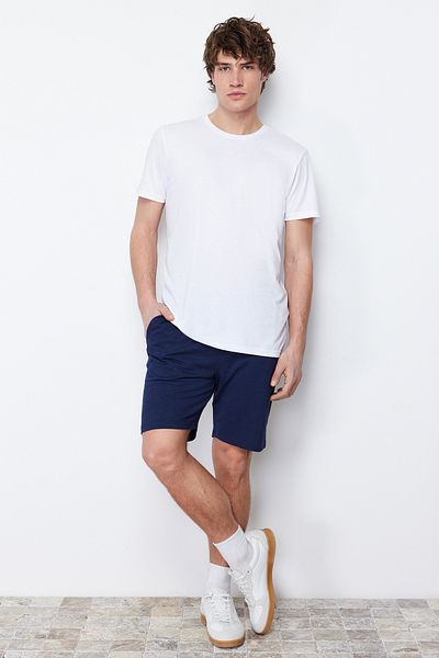 Trendyol Collection Námořnické modré šortky a Bermudy s pravidelným střihem - Tmnss20Sr0169