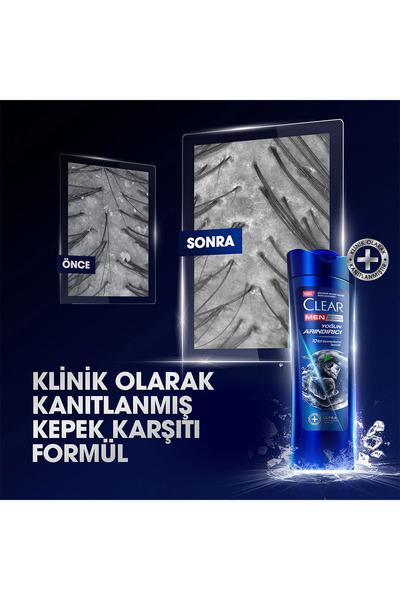 Clear Men Kepeğe Karşı Etkili Şampuan Yoğun Arındırıcı 350 ml X3