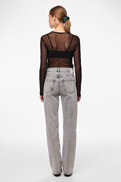 PIECES PCFLEUR MW ΕΥΘΕΙΑ ΠΛΗΡΗΣ ΜΗΚΟΣ JNS ΓΚΡΙ BC