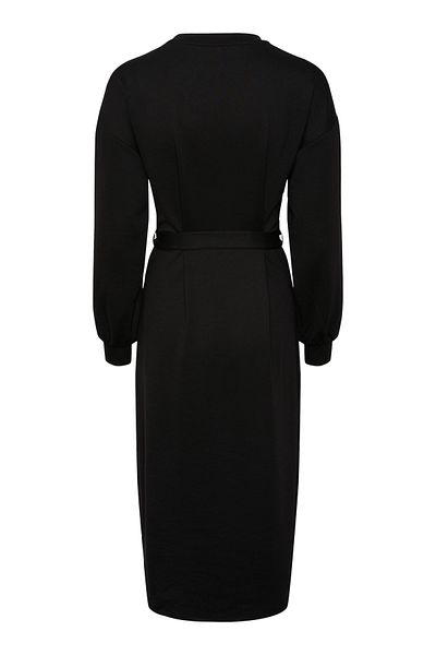 PIECES MIDI ŠATY PCMACY LS O-KRKEM BC