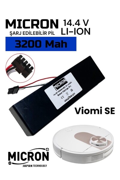 Micron Viomi Se Uyumlu Akıllı Robot Süpürge Bataryası 3200 Mah Pil , Batarya