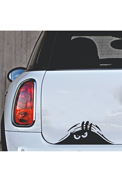 Kurt Reklam Dünyası Sticker Bakan Adam Oto Sticker,bagajdan Bakan Göz Araç St...