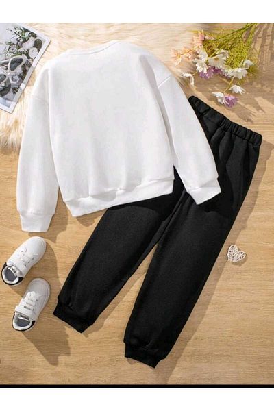 mercoledi Σετ γυναικεία αθλητική φόρμα Color Printed Crew Neck - Oversize Boyfirend
