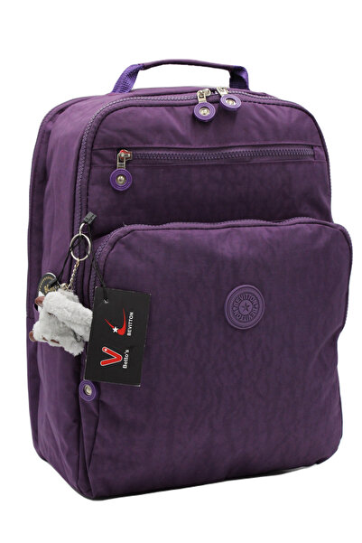 betto's Bvt-1900 Фіолетовий шкільний рюкзак Водонепроникний матеріал Унісекс Шкільний рюкзак