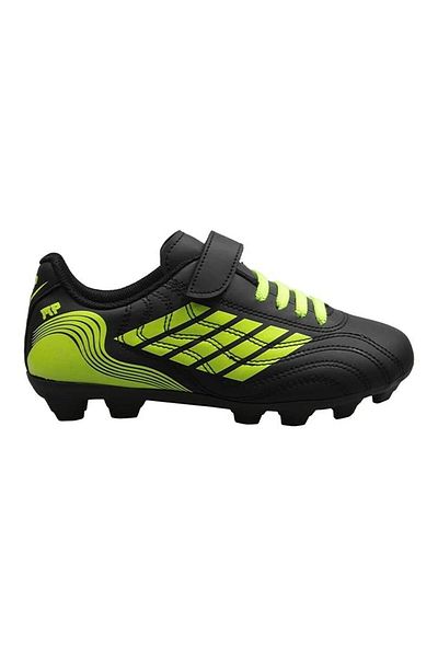 M.P. SOCCER RUN Pantofi de fotbal negru-verde pentru băieți 3165