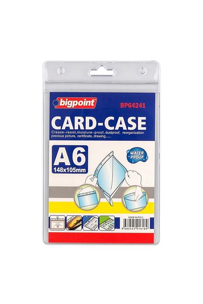 Bigpoint Ziplock Card Bag Vertical A6 (105X148Mm)