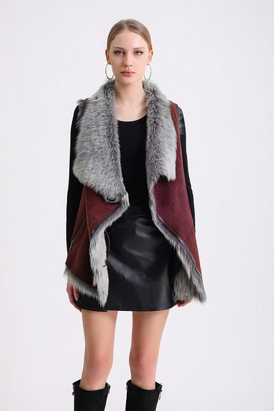 Leather Club Burgundy Tuscany Vest