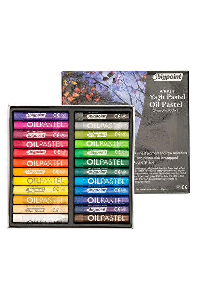 Bigpoint ألوان باستيل زيتية للفنانين 24 لونًا