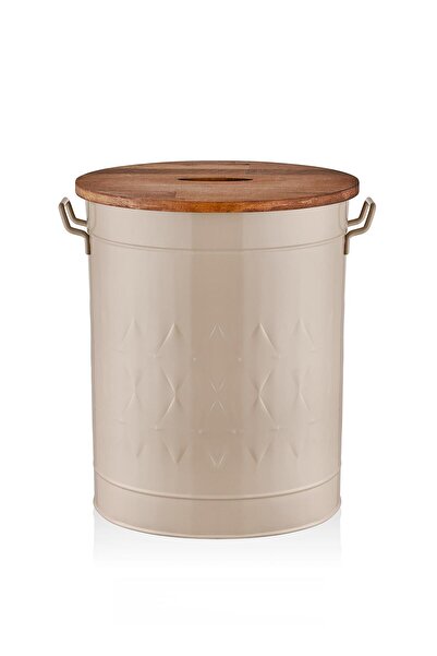 The Mia Prizma Çamaşır Sepeti Karamel 54x43x35 cm