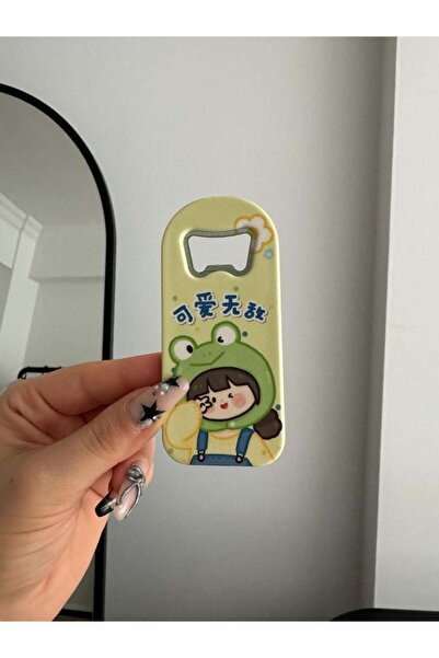 Planet Butik Kawaii Frog Girl Magnet Lid Opener