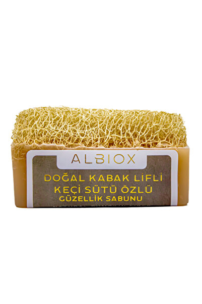 Doğal Kabak Lifli Keçi Sütü Özlü Sabunu 130 Gr